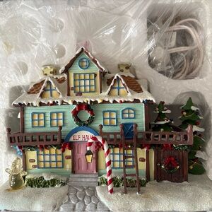 Festive Elf House Holiday Decoration